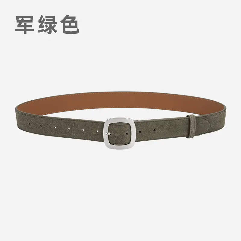 Vintage Frosted Leather Belt All-Match Women's Cross-Border - Image 5