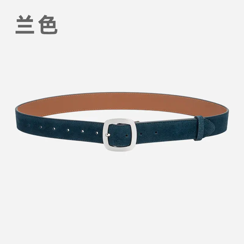 Vintage Frosted Leather Belt All-Match Women's Cross-Border - Image 7