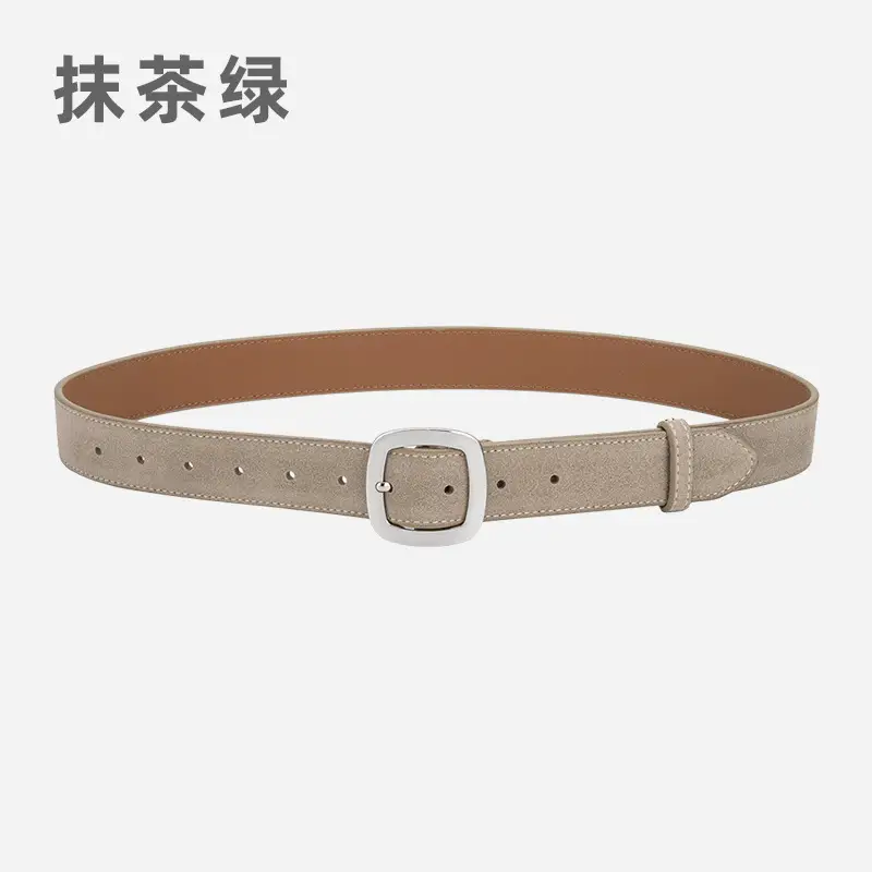 Vintage Frosted Leather Belt All-Match Women's Cross-Border - Image 9