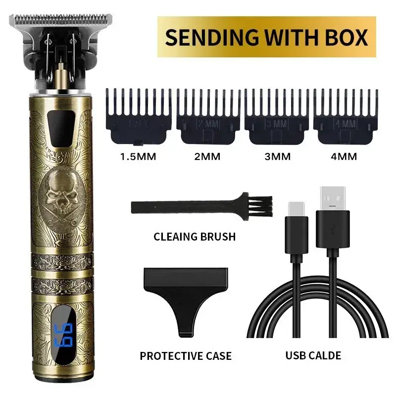 Buddha Head Electric Hair Clipper with LCD Display - Image 2