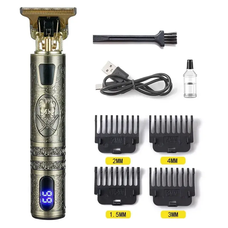 Buddha Head Electric Hair Clipper with LCD Display - Image 6