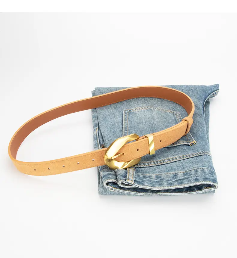 Women's Vintage Belt Wine Red Genuine Leather — feature 12