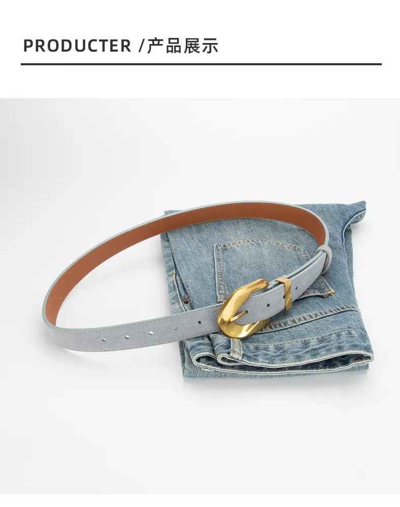 Women's Vintage Belt Wine Red Genuine Leather — feature 9