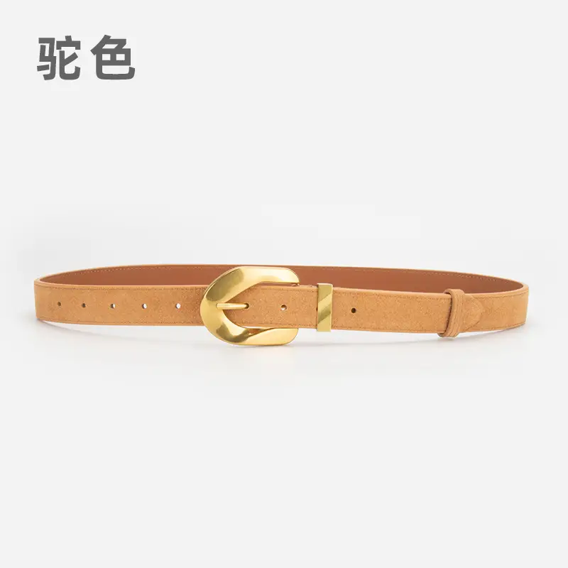 Women's Vintage Belt Wine Red Genuine Leather - Image 11
