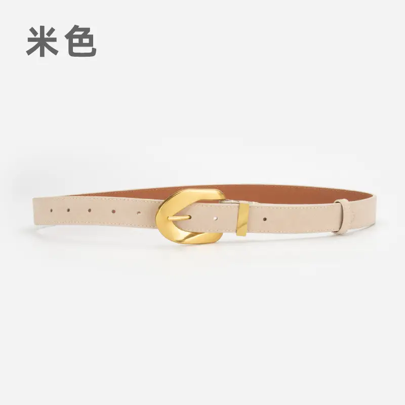 Women's Vintage Belt Wine Red Genuine Leather - Image 7