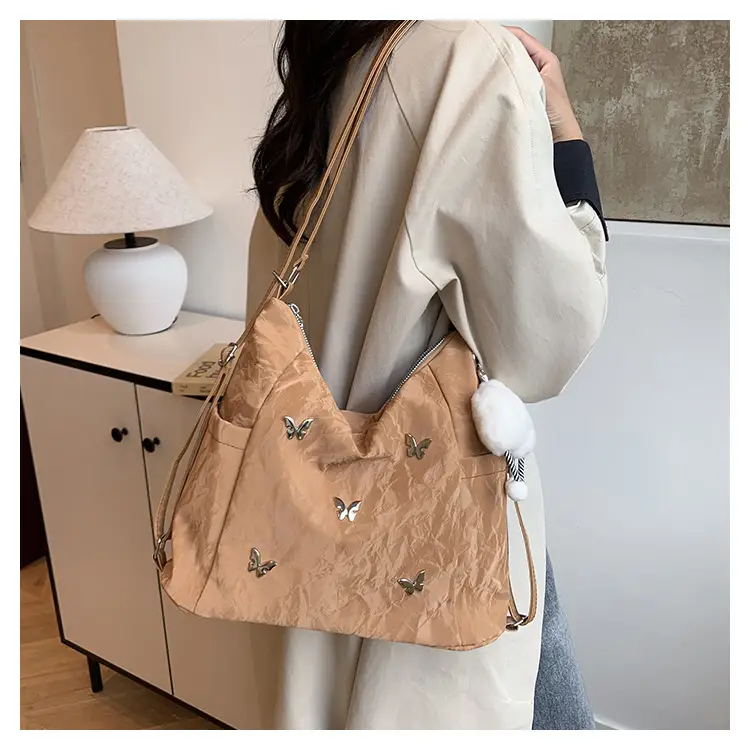 Women's Crossbody Tote Bag Set with Cute Pom Pom Decor — feature 11