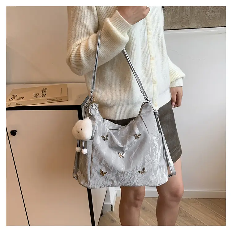 Women's Crossbody Tote Bag Set with Cute Pom Pom Decor — feature 13