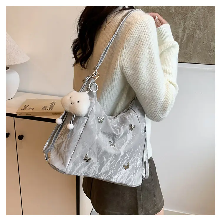 Women's Crossbody Tote Bag Set with Cute Pom Pom Decor — feature 14