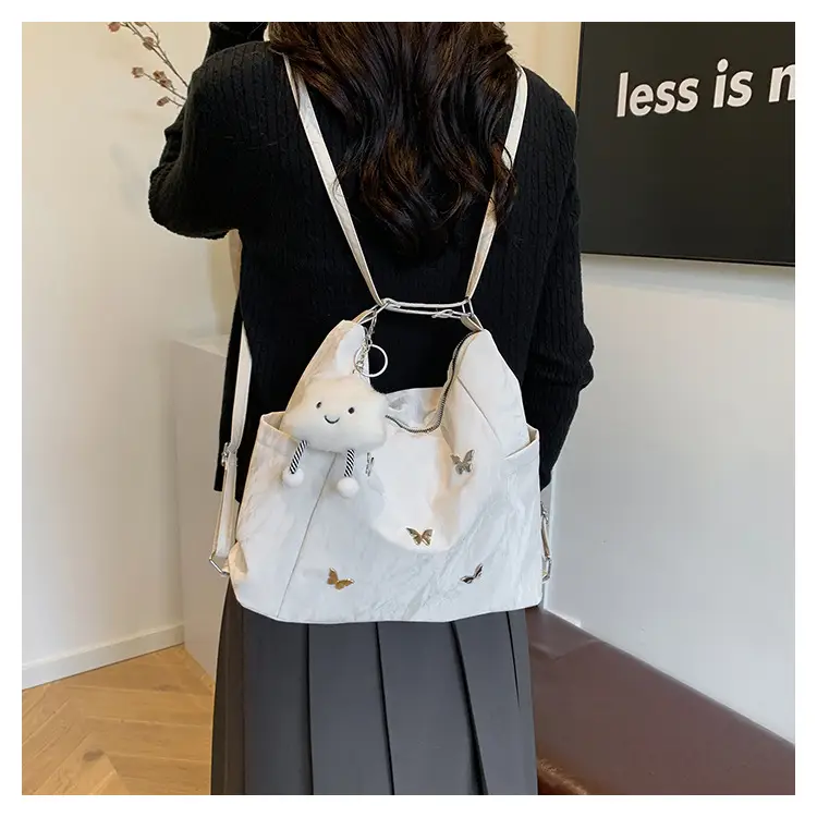 Women's Crossbody Tote Bag Set with Cute Pom Pom Decor — feature 16