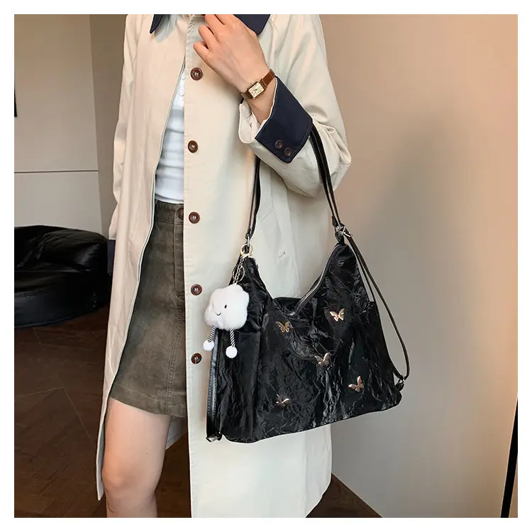 Women's Crossbody Tote Bag Set with Cute Pom Pom Decor — feature 20