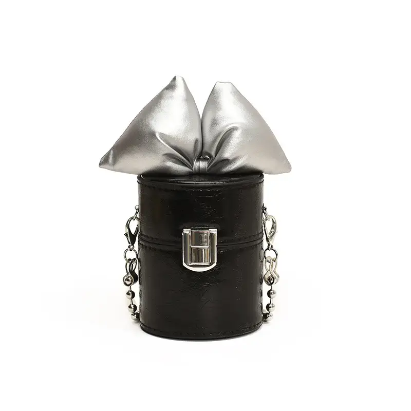 Women's Mini Bucket Bag Black 2024 Summer - Image 7