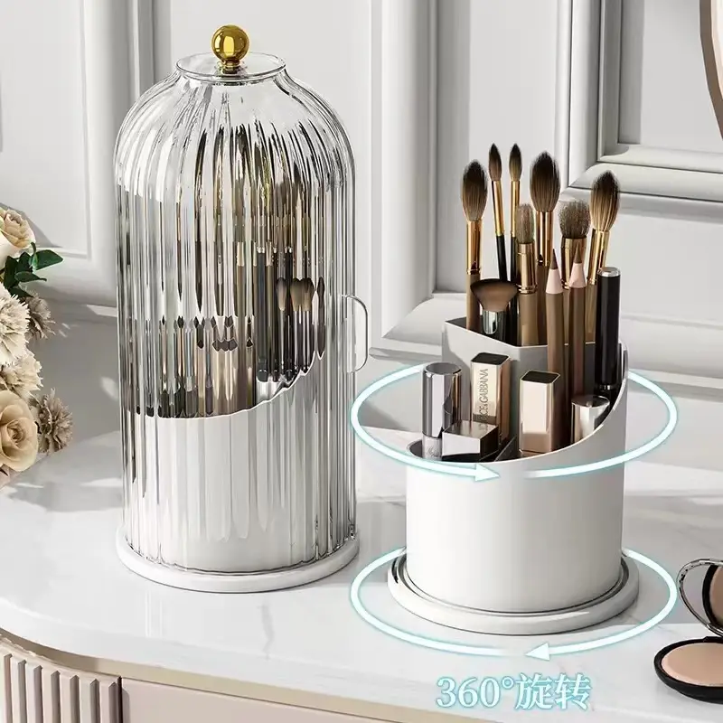 Cross-border Water Ripple Rotating Cosmetics Brush Holder - Image 3