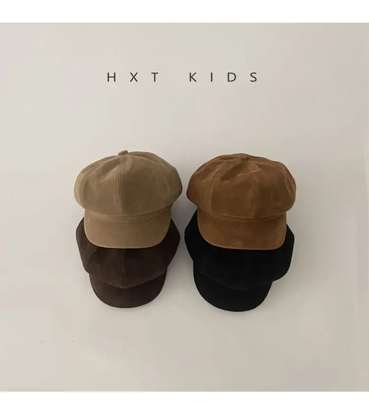 Children's Brown Anti-Wear Cap Autumn Winter — feature 2