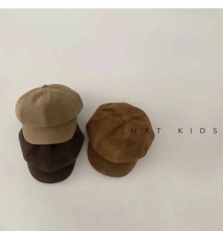 Children's Brown Anti-Wear Cap Autumn Winter — feature 3