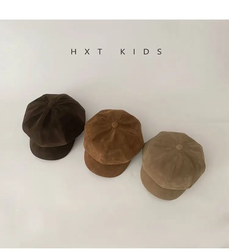 Children's Brown Anti-Wear Cap Autumn Winter — feature 4