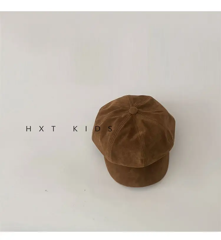 Children's Brown Anti-Wear Cap Autumn Winter — feature 9
