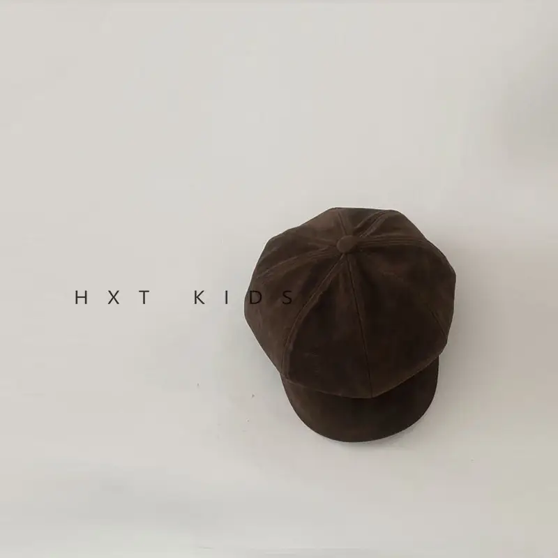 Children's Brown Anti-Wear Cap Autumn Winter - Image 3