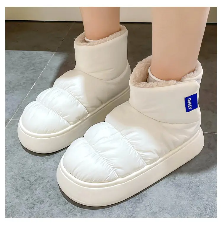 Waterproof Cotton Slippers for Women, Winter Fleece-Lined Warm Cotton Boots, 2025 New Thick-Soled Couple's Cotton Shoes That Can Be Worn Outside, Men's Winter — feature 17