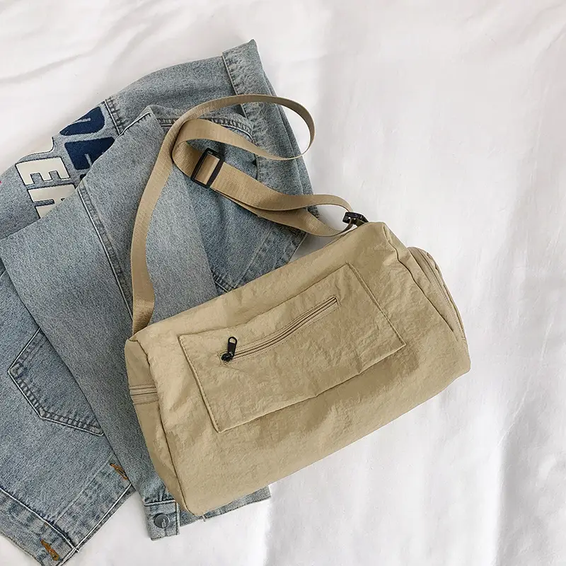 Beige Women's Large Capacity Shoulder Bag 2024 - Image 4