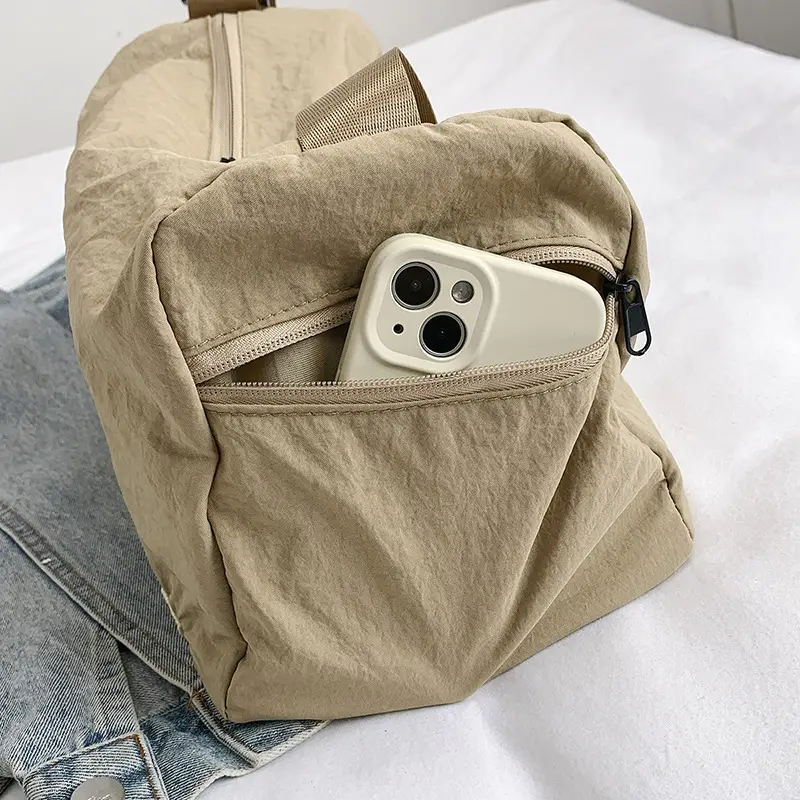 Beige Women's Large Capacity Shoulder Bag 2024 - Image 5