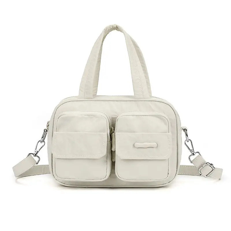 Blue Multi-Pocket Shoulder Crossbody Bag for Women - Image 2