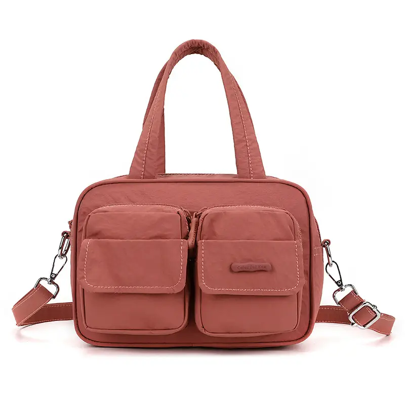 Blue Multi-Pocket Shoulder Crossbody Bag for Women - Image 3