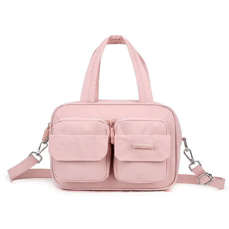 Blue Multi-Pocket Shoulder Crossbody Bag for Women - Image 4