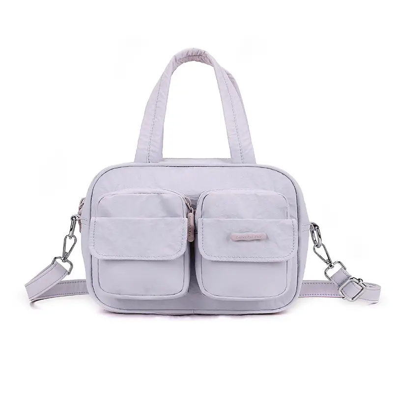 Blue Multi-Pocket Shoulder Crossbody Bag for Women - Image 9