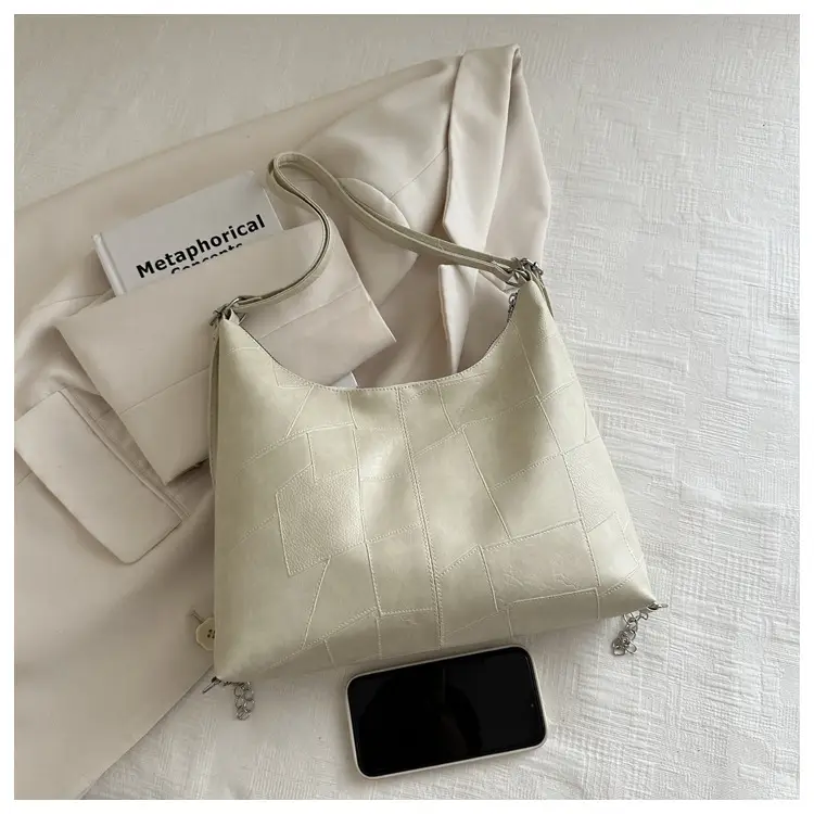 Brown Large Capacity Backshoulder Tote Bag — feature 10