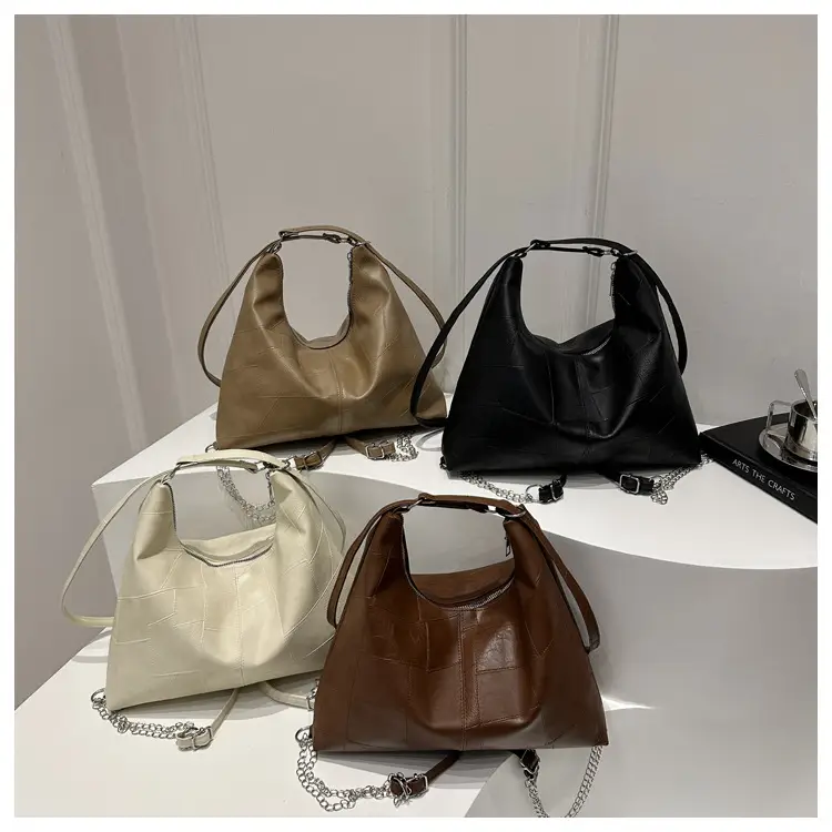 Brown Large Capacity Backshoulder Tote Bag — feature 27