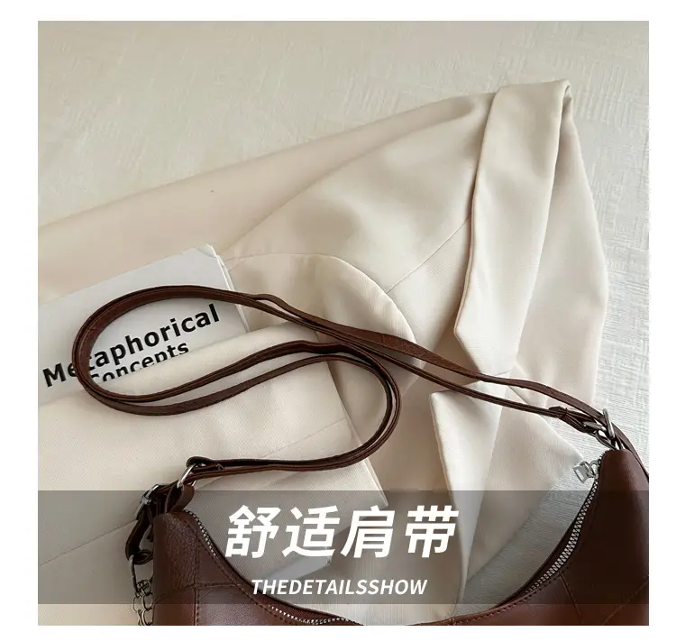 Brown Large Capacity Backshoulder Tote Bag — feature 5