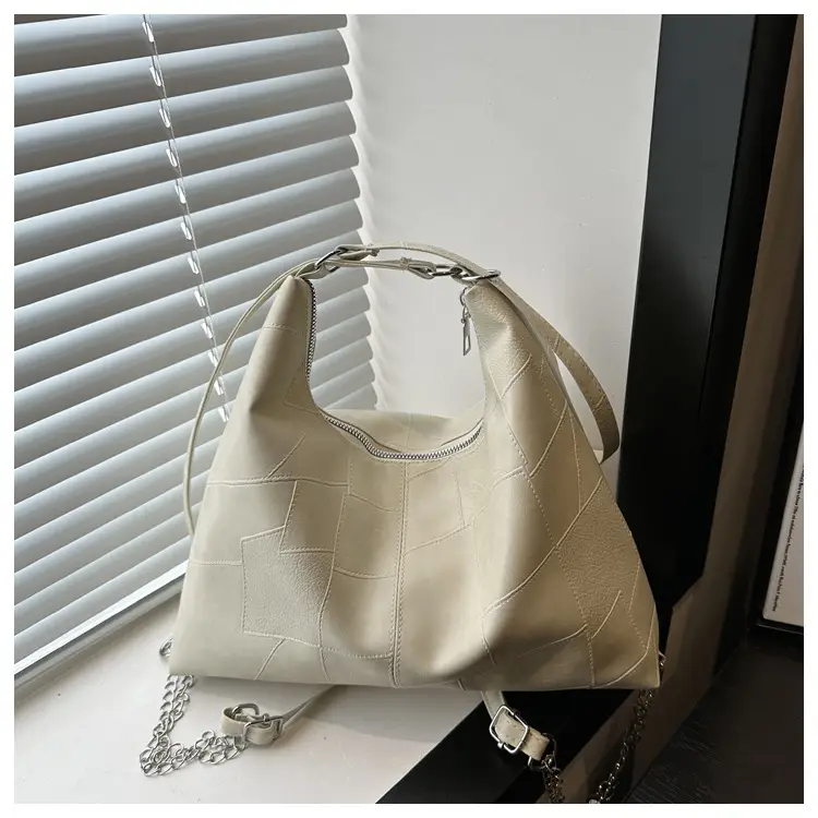 Brown Large Capacity Backshoulder Tote Bag