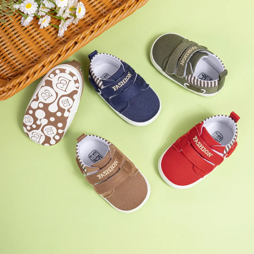 Cross-border 0-1 year old toddler shoes Velcro non-slip soft bottom baby shoes casual sports baby shoes - Image 6