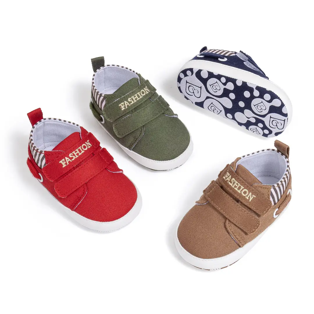 Cross-border 0-1 year old toddler shoes Velcro non-slip soft bottom baby shoes casual sports baby shoes - Image 9