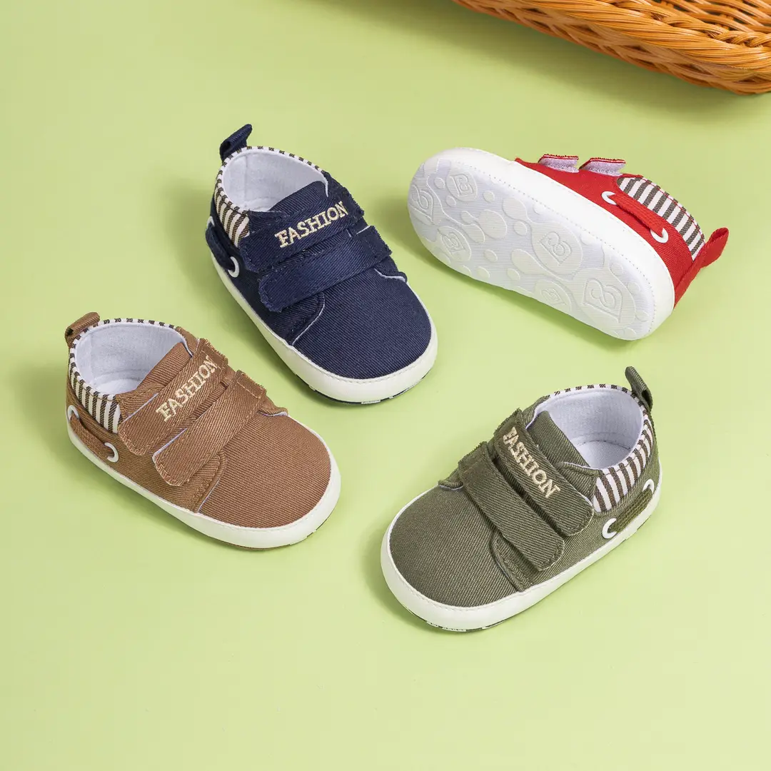 Cross-border 0-1 year old toddler shoes Velcro non-slip soft bottom baby shoes casual sports baby shoes — feature 6
