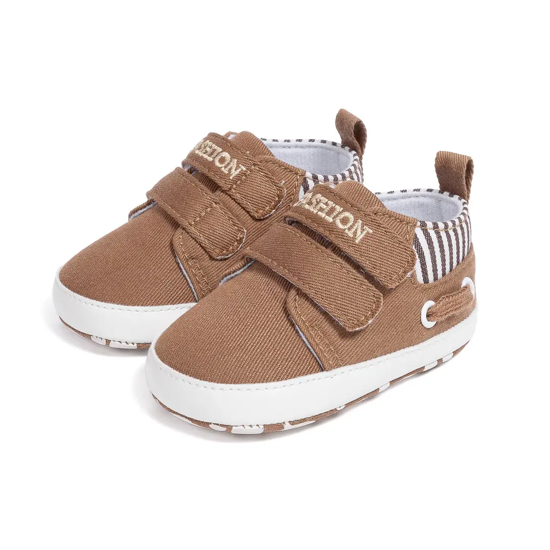 Cross-border 0-1 year old toddler shoes Velcro non-slip soft bottom baby shoes casual sports baby shoes - Image 3