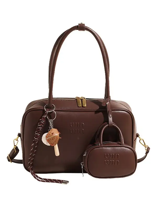 2026 New Fashion Niche Bowling Briefcase Large-Capacity Commuter Handbag High-End Shoulder Crossbody Bag - Image 11