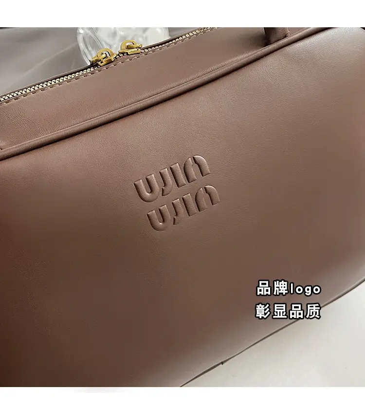 2026 New Fashion Niche Bowling Briefcase Large-Capacity Commuter Handbag High-End Shoulder Crossbody Bag — feature 12