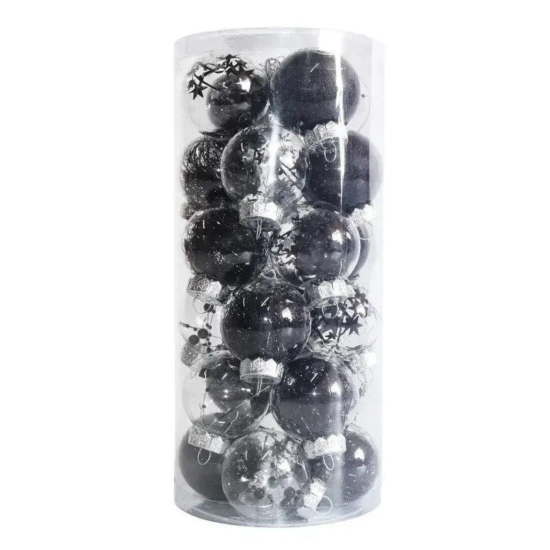 Transparent Christmas Decorative Balls 6cm24 PET — feature 12