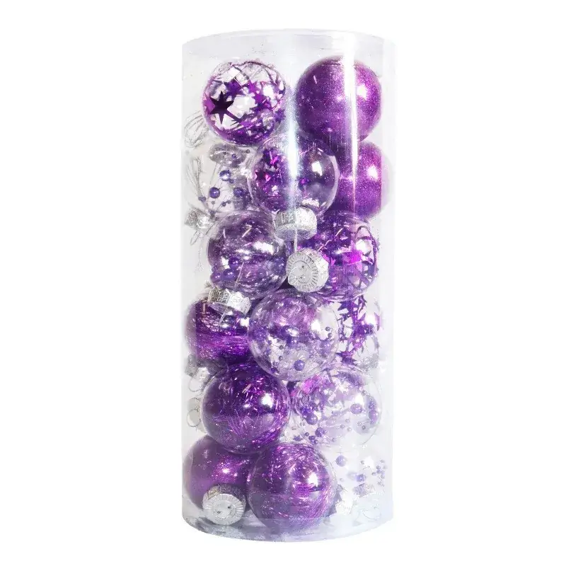 Transparent Christmas Decorative Balls 6cm24 PET — feature 6