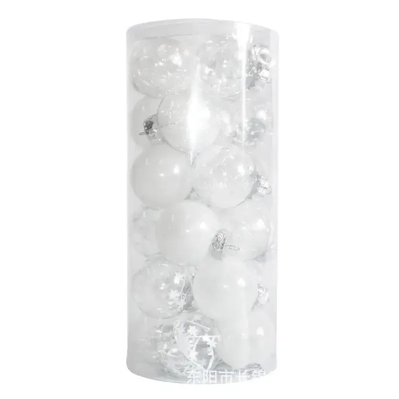 Transparent Christmas Decorative Balls 6cm24 PET - Image 9