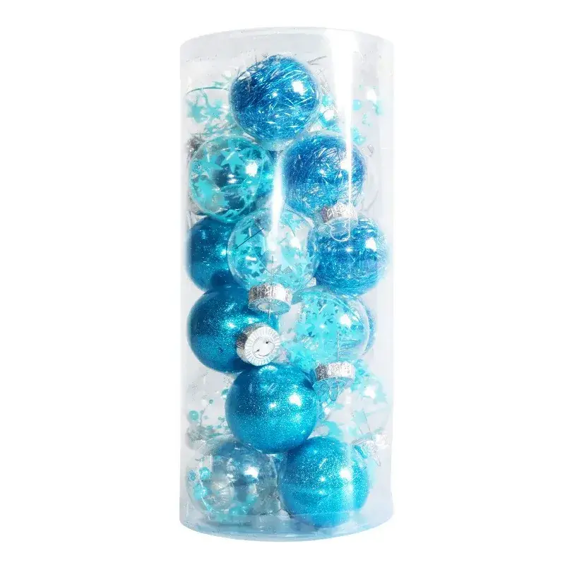 Transparent Christmas Decorative Balls 6cm24 PET - Image 4
