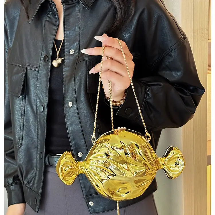 Blue Candy Shape Crossbody Bag for Women - Image 8