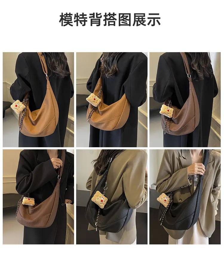 Black Leather Shoulder Crossbody Bag for Women 2024 — feature 8