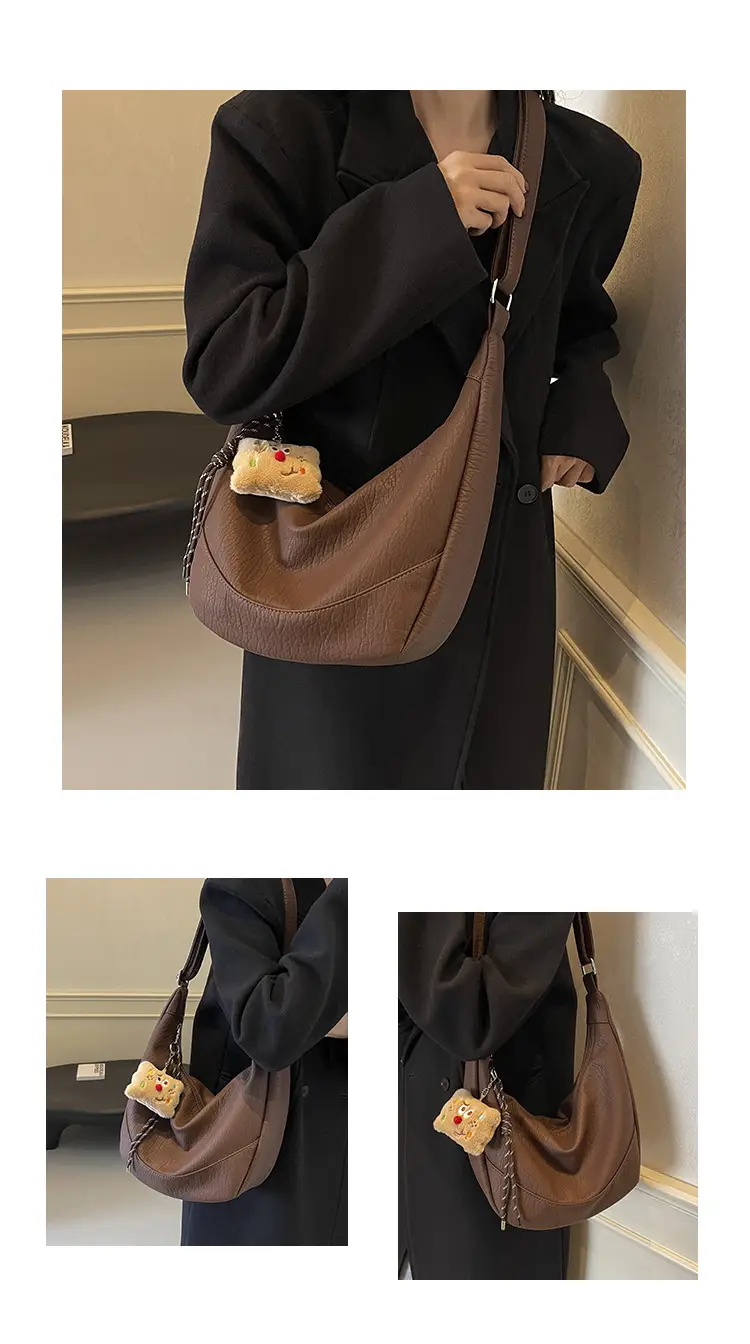 Black Leather Shoulder Crossbody Bag for Women 2024 — feature 9