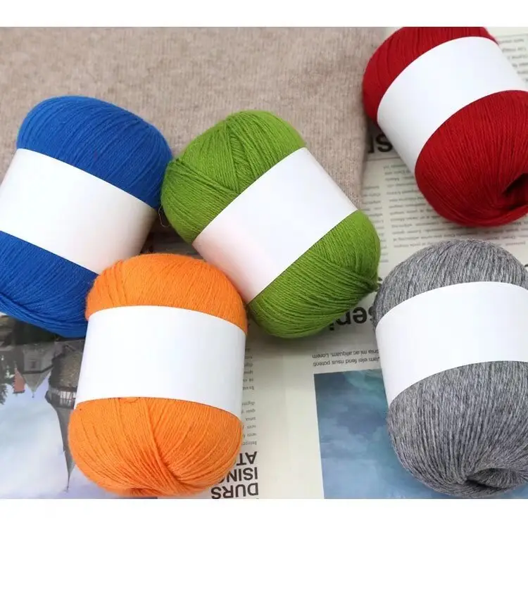 Cashmere Thread 3 Strands Thin Thread Baby Anti-Pilling Goat Wool Crochet Hat Scarf DIY Knitted Scarf Sweater Wool Ball — feature 6