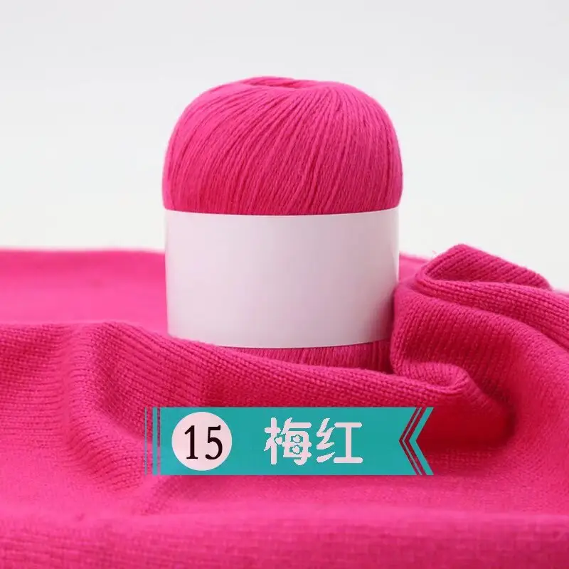 Cashmere Thread 3 Strands Thin Thread Baby Anti-Pilling Goat Wool Crochet Hat Scarf DIY Knitted Scarf Sweater Wool Ball