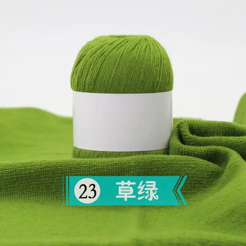 Cashmere Thread 3 Strands Thin Thread Baby Anti-Pilling Goat Wool Crochet Hat Scarf DIY Knitted Scarf Sweater Wool Ball