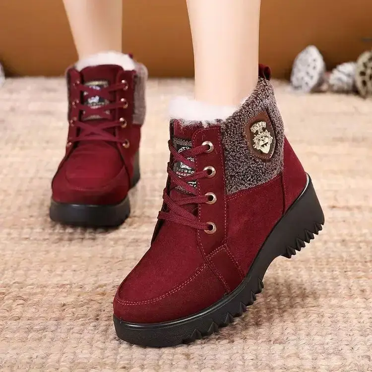 Northeast Women's Fleece Lined Snow Boots Maroon 2024 - Image 5