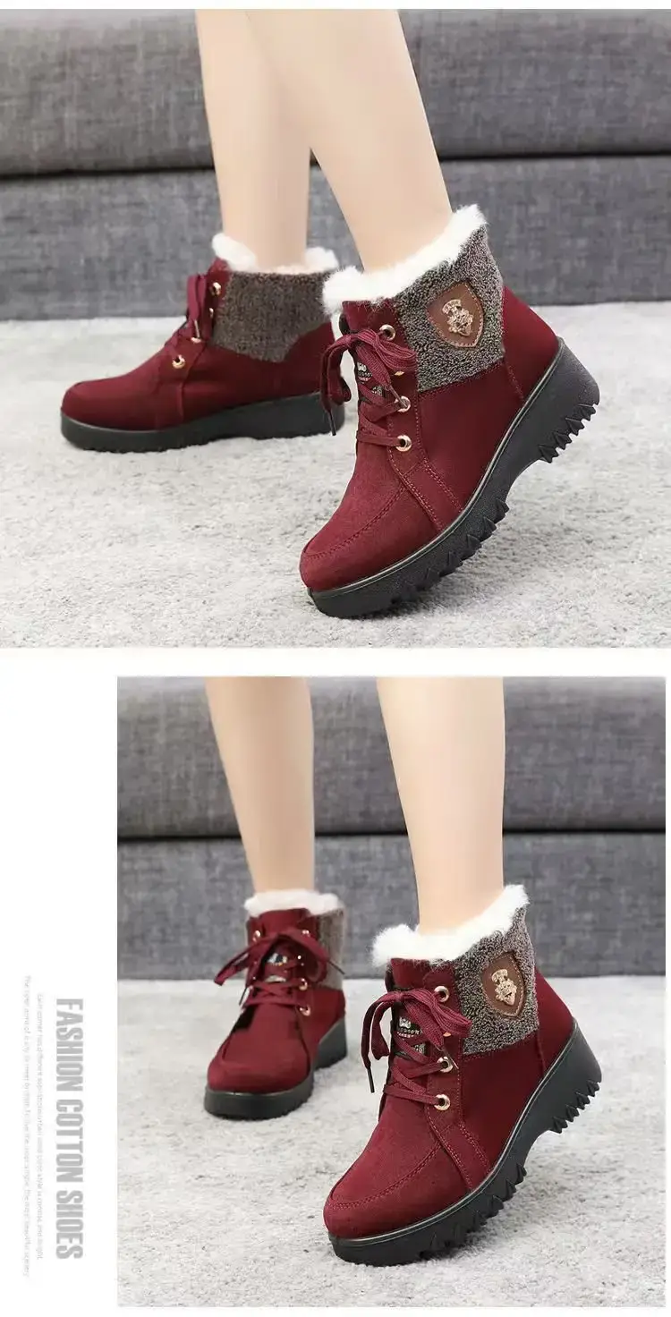 Northeast Women's Fleece Lined Snow Boots Maroon 2024 — feature 3